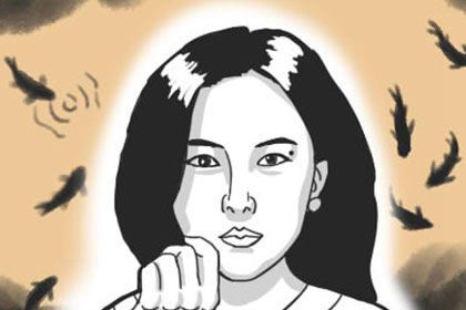 耳朵背后长了看不见的痣