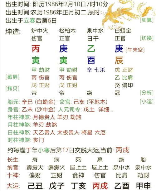 两个庚金的八字