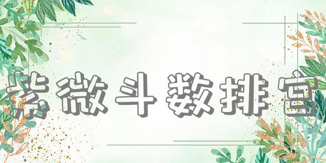 紫微斗数排宫