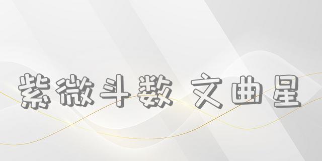 紫微斗数 文曲星